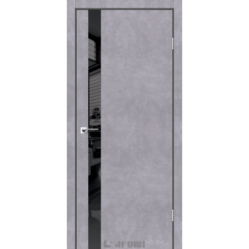 Межкомнатная дверь Plato Line 04 серый бетон Глухая Darumi