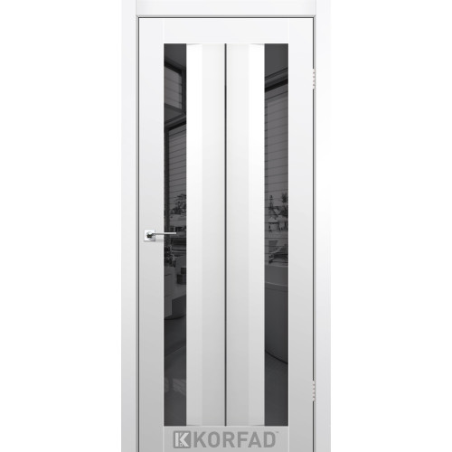 Межкомнатная дверь Aliana 01 Super PET аляска зеркало графит Korfad