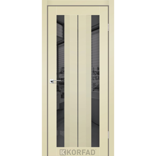 Межкомнатная дверь Aliana 01 Super PET магнолия зеркало графит Korfad