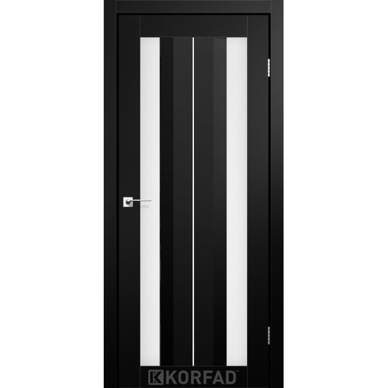 Двері міжкімнатні Aliana 01 Super PET чорний Сатин Korfad