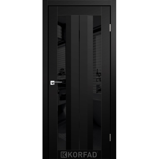 Двері міжкімнатні Aliana 01 Super PET чорний BLK Korfad