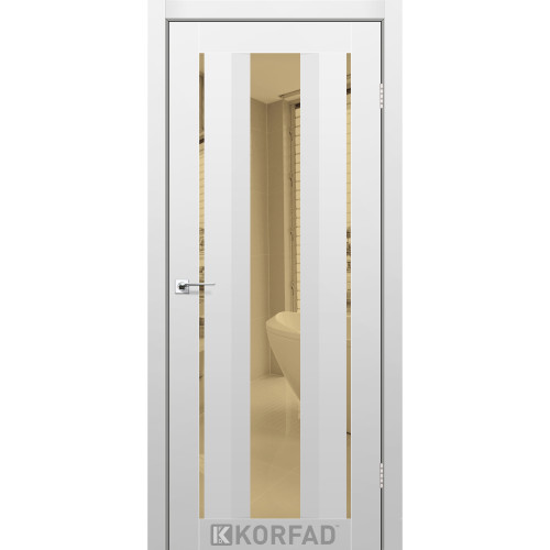 Межкомнатная дверь Aliana 02 Super PET серый зеркало бронза Korfad