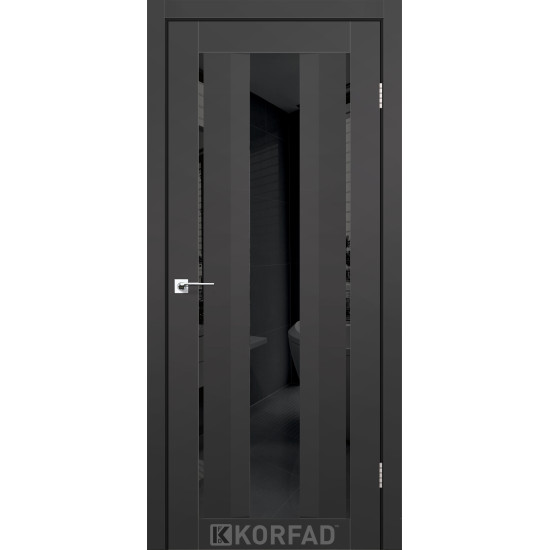 Двері міжкімнатні Aliana 02 Super PET антрацит BLK Korfad