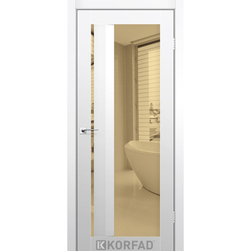 Межкомнатная дверь Aliana 06 Super PET аляска зеркало бронза Korfad