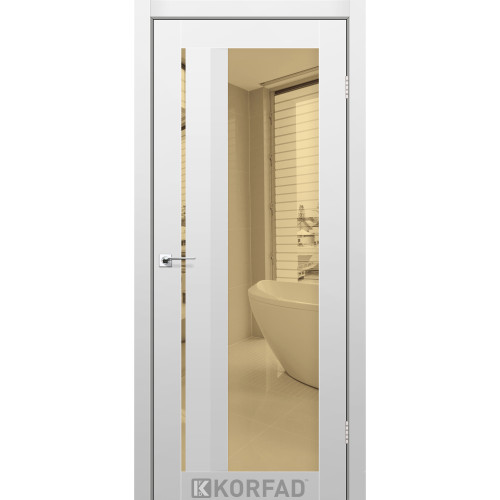 Межкомнатная дверь Aliana 06 Super PET серый зеркало бронза Korfad