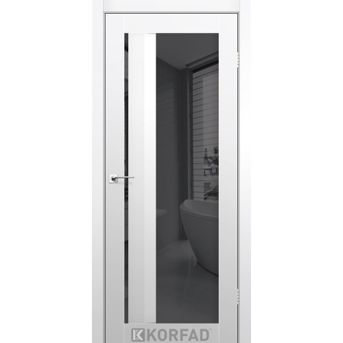 Межкомнатная дверь Aliana 06 Super PET аляска зеркало графит Korfad