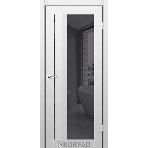 Межкомнатная дверь Aliana 06 Super PET серый зеркало графит Korfad