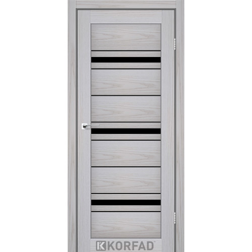 Межкомнатная дверь Florence 02 серая мадрина  BLK Korfad