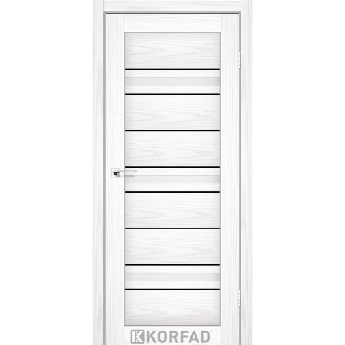 Межкомнатная дверь Florence 02 белая мадрина Сатин Korfad