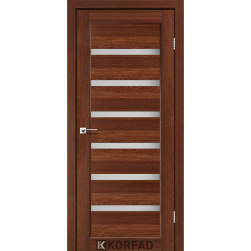 Межкомнатная дверь Porto 01 орех Сатин Korfad