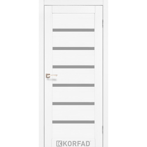 Межкомнатная дверь Porto 01 ясень белый Сатин Korfad