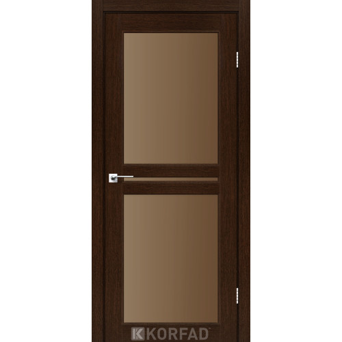 Межкомнатная дверь Milano 05 венге стекло бронза Korfad