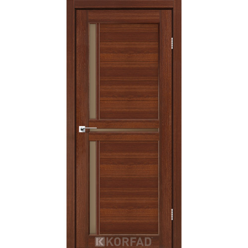 Межкомнатная дверь Scalea 04 орех стекло бронза Korfad
