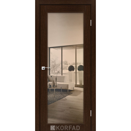 Межкомнатная дверь Sanvito 01 венге триплекс зеркало бронза Korfad