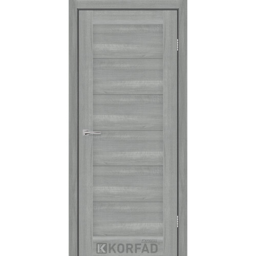 Межкомнатная дверь AVALON ясень стальной глухая KORFAD Express