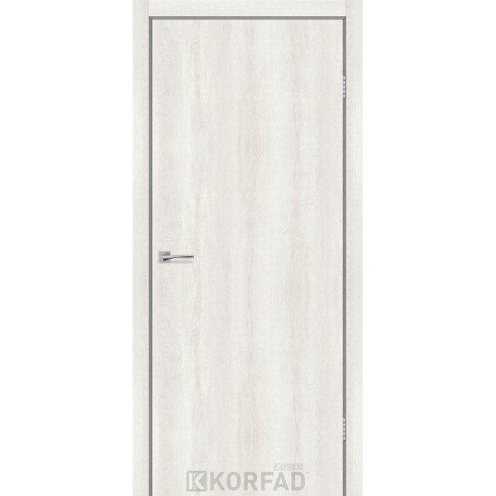 Двері міжкімнатні CORNET ясен шовковий глуха KORFAD Express