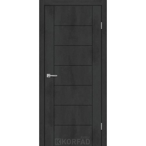 Межкомнатная дверь VIDORA бетон графит глухая KORFAD Express
