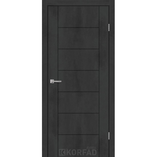 Двері міжкімнатні VIDORA бетон графіт глуха KORFAD Express