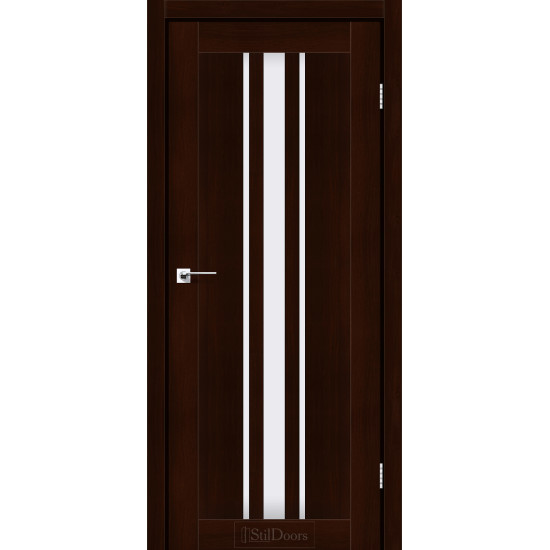 Двері міжкімнатні ARIZONA каштан скло сатин StilDoors