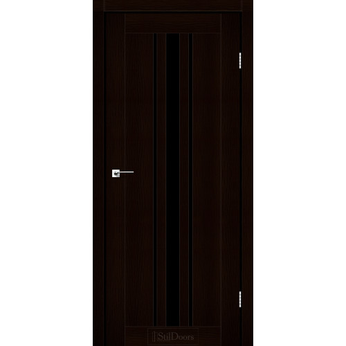 Двері міжкімнатні ARIZONA венге преміум скло чорне StilDoors