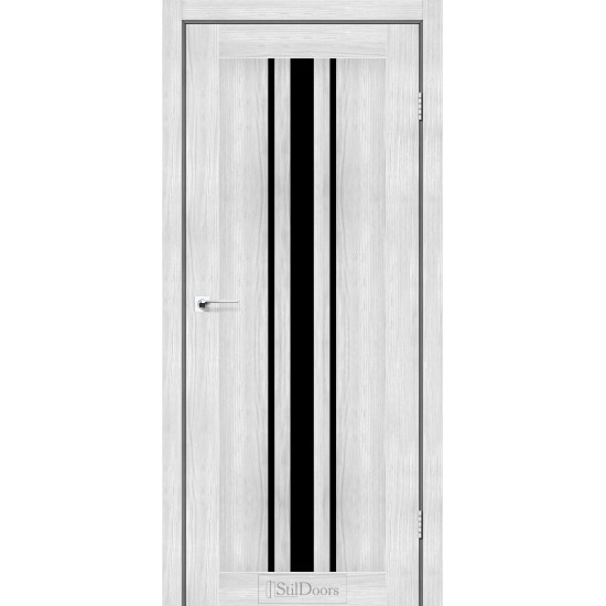 Двері міжкімнатні ARIZONA сандал скло чорне StilDoors
