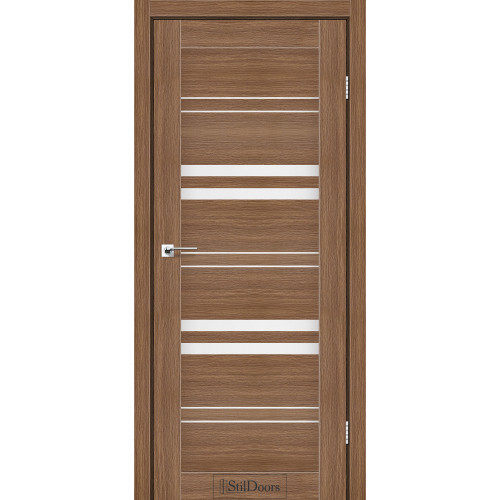 Двері міжкімнатні SLOVENIA італійський горіх скло сатин StilDoors