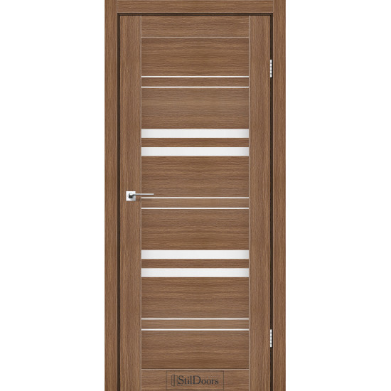 Двері міжкімнатні SLOVENIA італійський горіх скло сатин StilDoors
