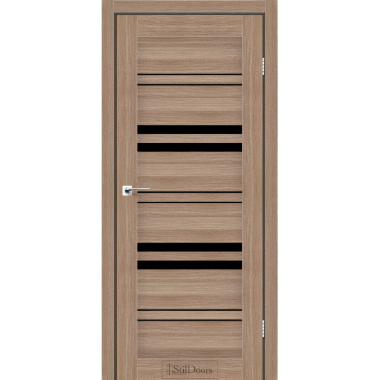 Двері міжкімнатні SLOVENIA вільха класична скло чорне StilDoors