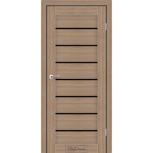 Двері міжкімнатні TANZANIA вільха скло чорне StilDoors