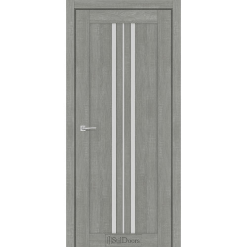 Дверь межкомнатная ARMANO ясень нордик стекло сатин StilDoors 
