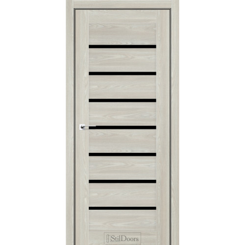 Дверь межкомнатная ASTRO флитвуд шампань стекло сатин StilDoors 