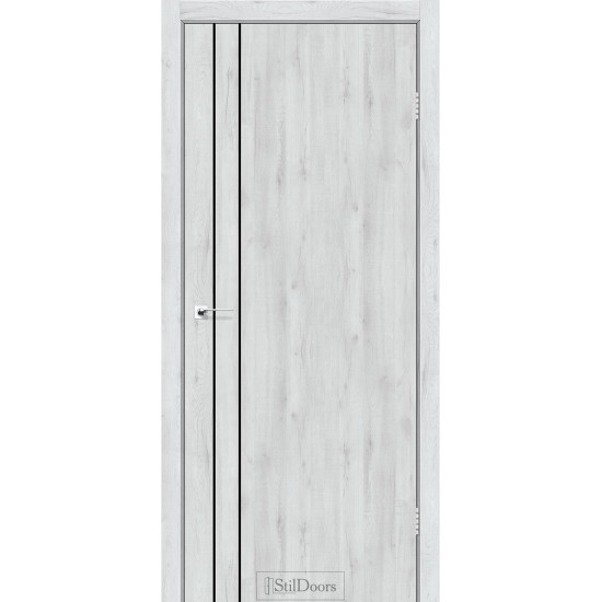 Двері міжкімнатні LOFT LINE дуб альпійський чорний торець StilDoors