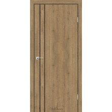 Дверь межкомнатная LOFT LINE дуб крафт черный торец StilDoors 