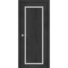 Дверь межкомнатная ASMARA бетон антрацит стекло сатин StilDoors 